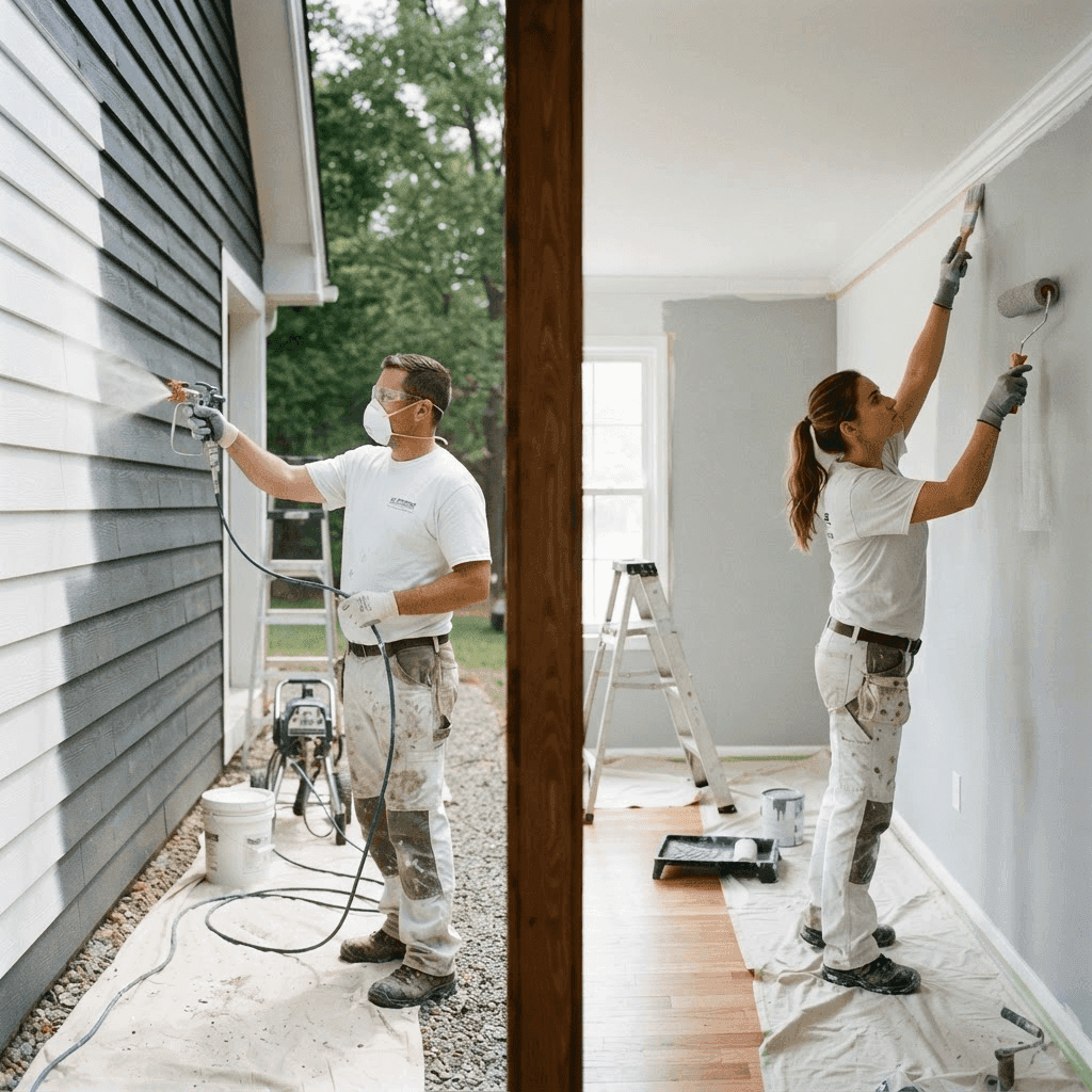 Spray vs. Brush and Roll: Which Is Best for Houston Homes?